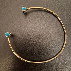 Gold and turquoise bangle